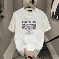 100% Cotton Clothes Boys Short-Sleeved T-Shirt Taiwan Shipping High-Pound Pure Loose Short T Korean 