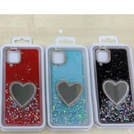 Oppo A16 A15  A12 A54 F1S A59 F9 A7 A5S A9 2020 A5 2020 A93 C15 C12  Gliter Love Shape Case
