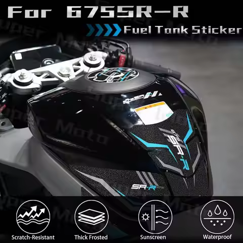 Motorcycle Frosting Fuel Tank Pad Sticker Protector Decals Kit Waterproof Accessories For 675SR-R 67