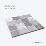 KERAMIK LANTAI KAMAR MANDI 25X25 AXELLE GREY , BEIGE - MULIA TILE