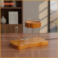Artistic Motion Sculpture Dynamic Kinetic Art Wood Metal Desk Gadget 3D Toy for Relaxing Living Area