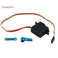 Three Wire Metal Gear Servo with Servo Arm Servo Rod for  144001 124019 124018 A959-B A959 RC Car Up