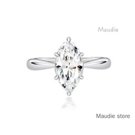 3ct Marquise Real Moissanite Diamond Women Ring High Set Moissanite Exquisite Proposal Ring