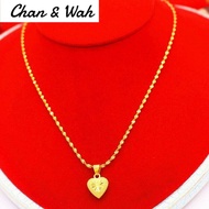 Emas Bangkok Cop 916 Rantai Leher Viral Kalung Rantai Leher Emas 916 Lelong Pendant Necklace Women e