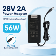 High Quality 28V 2A 28V2A AC DC Adapter Charger Switching Power Supply 56W 5.5x2 5/2.1mm