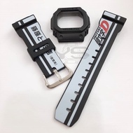 (YScustom) DW5600 CUSTOM PRINTING " INITIAL D " BAND AND BEZEL WATCH STRAPS