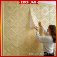 3D Foam Wallpaper Wainscoting  Wall Stickers Waterproof Self-adhesive Brick Ceiling Wallpaper Wall Decoration