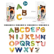 🔠現貨🆕全新🌈MiDeer💠動物A-Z英文字母磁力貼🐘消費券🦁