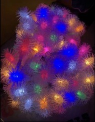 露營camping聖誕party用雪花球彩色LED串串燈
