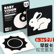 Baby Tracking Card Baby Black White Tracking Card Newborn Infant Black White Card Early Childhood Ed