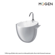 MA014 อ่างล้างหน้า ชนิดฝังครึ่งเคาน์เตอร์ สีขาว MOGEN