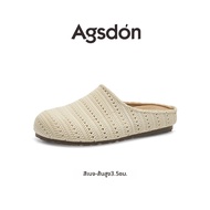 Agsdon | รองเท้าแตะแบบสวมสำหรับผู้หญิง หุ้มส้น