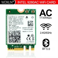 WDXUN Dual Band Wireless-AC 9260 9260ac Intel 9260NGW NGFF 802.11ac MU-MIMO 1730Mbps 1.73Gbps WiFi +