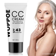 Krim CC sesuai untuk wanita tua, krim CC yang boleh menyesuaikan warna, SPF 43, krim CC yang boleh m