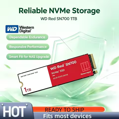 Western Digital Red SN700 4TB 2TB 1TB 500GB NVMe SSD PCIe 3.0 M.2 2280 3200MB/s for Laptop Mini PC P