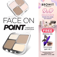 Browit Face On Point Highlighter & Contour 1.1g x 1Color+1.5g x 1Color+ 2.5g x 2Colors