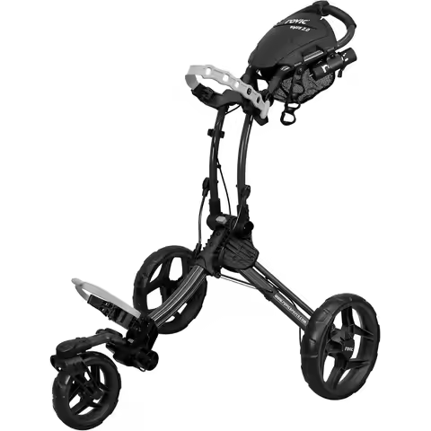 3-Wheel Swivel Front Wheel Golf Push Cart with 360-Degree Rotation