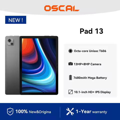 OSCAL Pad 13 Tablet ,10.1 inch FHD Display, 7680mAh Battery ,8GB RAM+256GB ROM, Octa-Core T606 Pad,