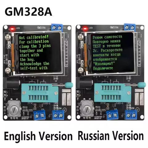 LCD Display GM328A Transistor Diode Tester Capacitance ESR Voltage Frequency Meter PWM Square Wave G