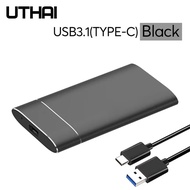 UTHAI T37 MSATA to USB3.0  HDD Enclosure Aluminum Alloy Adapter Mini-SATA SSD to USB3.1 Type-C HDD C