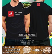 Four Acoustic Pro Audio Germany Logo 4 Acoustic Music Shirt