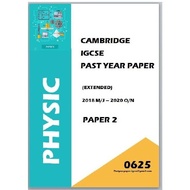 IGCSE Past Years Papers Physics 0625 (Paper 2/ Paper 4/ Paper 6/ Set) 3 Year Series/ 5 Year Series
