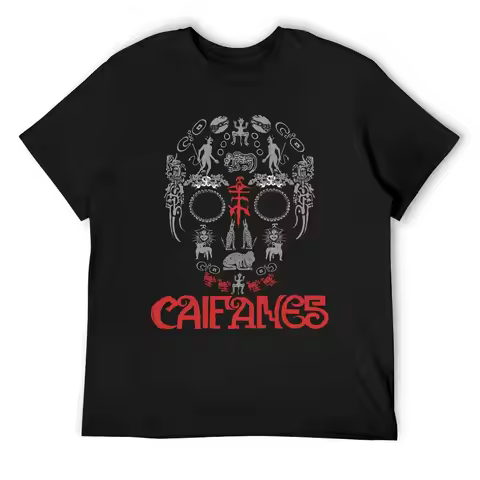 CALAVERITA CAIFAN T-Shirt cotton man t-shirts Funny t-shirts for a boy cotton graphic tees fitted t 