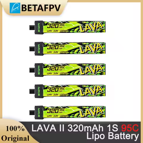 Updated BETAFPV 320mAh LAVA II 1S 95C Battery for Air65 Meteor65 Pro O4 Whoop Drone FPV Racing Drone