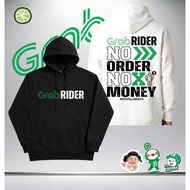 Ready Stock Baju Sulam Grab Simple Grab Food Hoodie Grab Food Delivery Pure Cotton long-sleeved swea