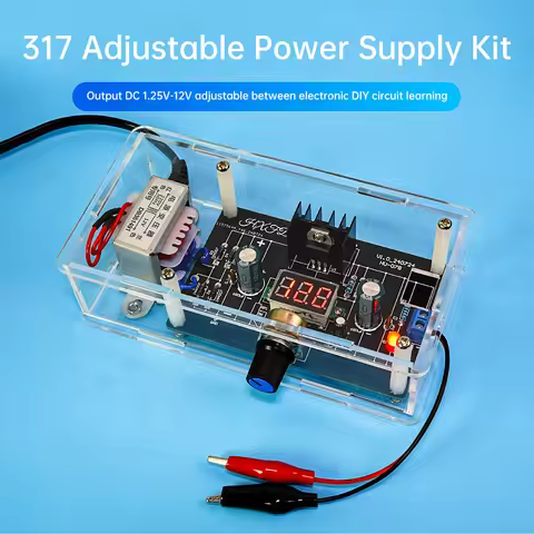LM317 Adjustable Voltage Power Supply DIY Kit 110V 220V to 1.25V-12.5V Step-down Power Supply Module