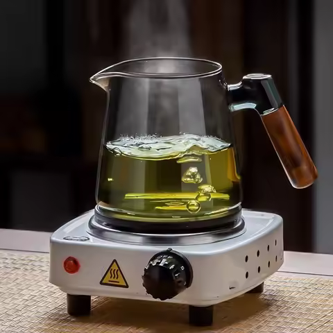 600ML/650ML Family Glass Teapot Set Transparent Glass Teacup Kung Fu Small Teacup Pyrex Glass Tea Se