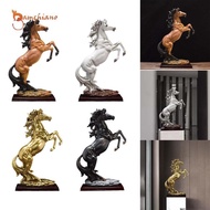 [Gamchiano] Standing Horse Statue Large Resin Horse Statue Animal Statue Desk Horse Figurine Statue 