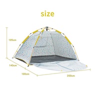 Universal Hiking Tent Outdoor 3-4 Beach Park Camp Four Seasons Camouflage Automatic Camping Tent Can