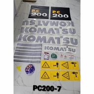 Sticker Excavator Komatsu PC 200-7 PC200-8 PC200-6 - PC200-7