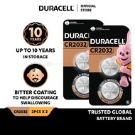 [Bundle of 2] Duracell Specialty CR2032 Lithium Coin Battery 3V, pack of 2