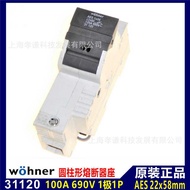 Germany wohner wohner Fuse Holder AES22x58 Fuse Holder 1 Pole 125A 690V UL CSA