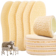 Men Women Keep Warm Soft Comfortable Thick Wool Insole Winter Plush Lamb Fleece Shoe Insoles Cashmer