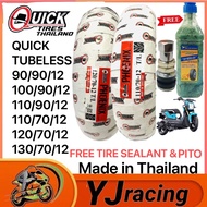 QUICK TIRE FREE TIRE SEALANT &amp; PITO  PHOENIX TUBELESS By 12 90/90/12 100/90/12 110/90/12 110/70/12 120/70/12 130/70/12