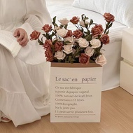 (1 branch of foam roses with 5 flowers) 42cm high, beautiful color, decorates homes, coffee shops, w