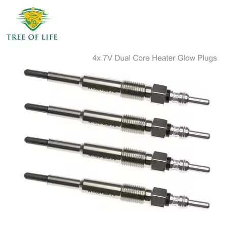 4x 7V Dual Core Heater Glow Plugs For VW PASSAT 3C SHARAN POLO JETTA III NEW BEETLE SEAT TOLEDO 1.9 