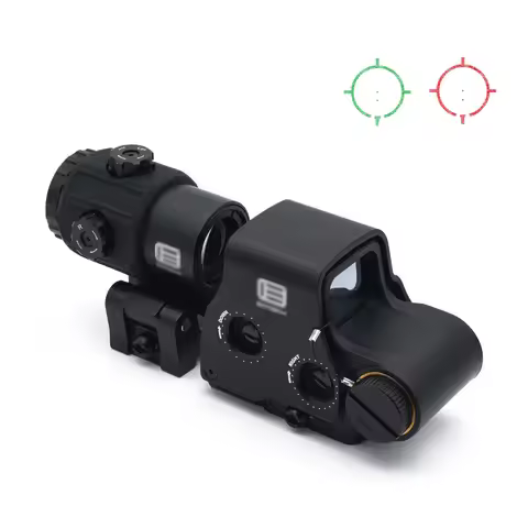 Tactical 558 G43 G33 G45 Holographic Collimator Sight Red Green Dot Sight 3X Magnifier Quick Detacha