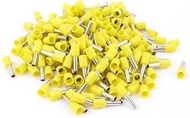 Uxcell AWG14 Wire Crimp Connector Insulated Ferrule Terminal with 200 Piece, Yellow
