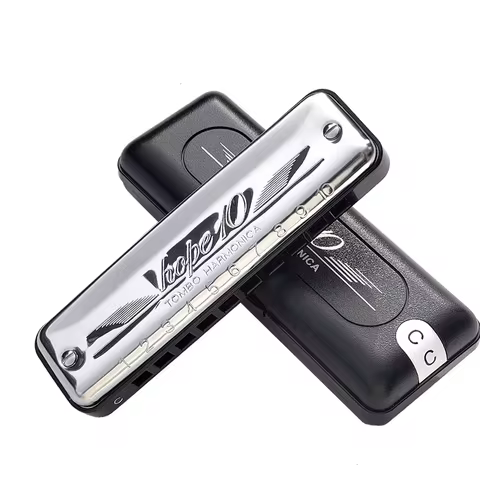 Tombo Harmonica Diatonic Harp 6610 Hope 10 Blues Stainless Steel Cover Mouth Organ Armonica Professi