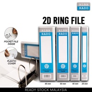 Alba Rado PVC 2D White Ring File A4 Insert Binder P252D - Fail Putih Albarado