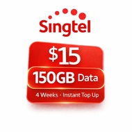 Singtel 5G+ SGD15 Mobile Plan with 150GB Data | Recharge Service