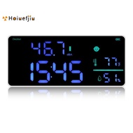 Wall Hanging Sound Level Meter 30-130DB Range 8.6 Inch Large LED Display Noise Time Temperature