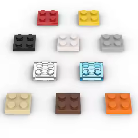 MOC 10PCS Plate 3022 2x2 Building Blocks Kit High-Tech Board Light Panel Bricks Particle Idea Toys C