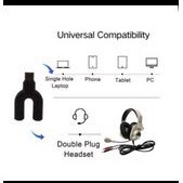 Spliter U Usb type C aux 2in1 Audio jack typeC 2 in 1
