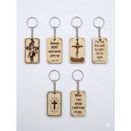 Bible verse Keychain laser engraved
