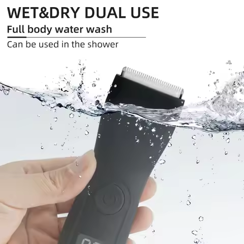 HOMEFISH Mens Body Hair Trimmer for Men Balls Women Lady Shaver Hair Removal Trimmer Groin & Body Sh